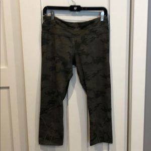 Lululemon green camo crops
